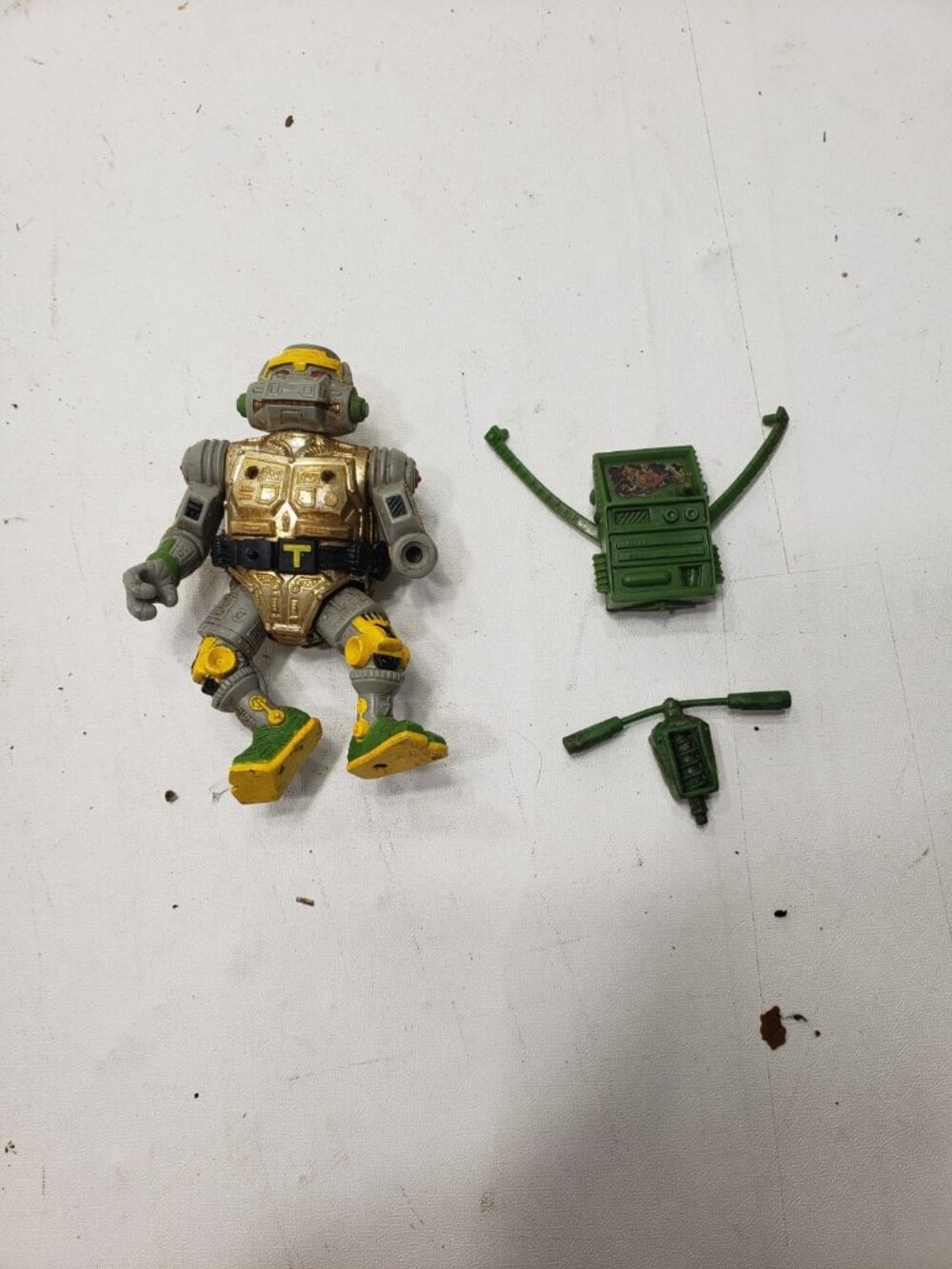 Vintage TMNT Metalhead Figure 1989 Playmates Incomplete Missing Arm Parts